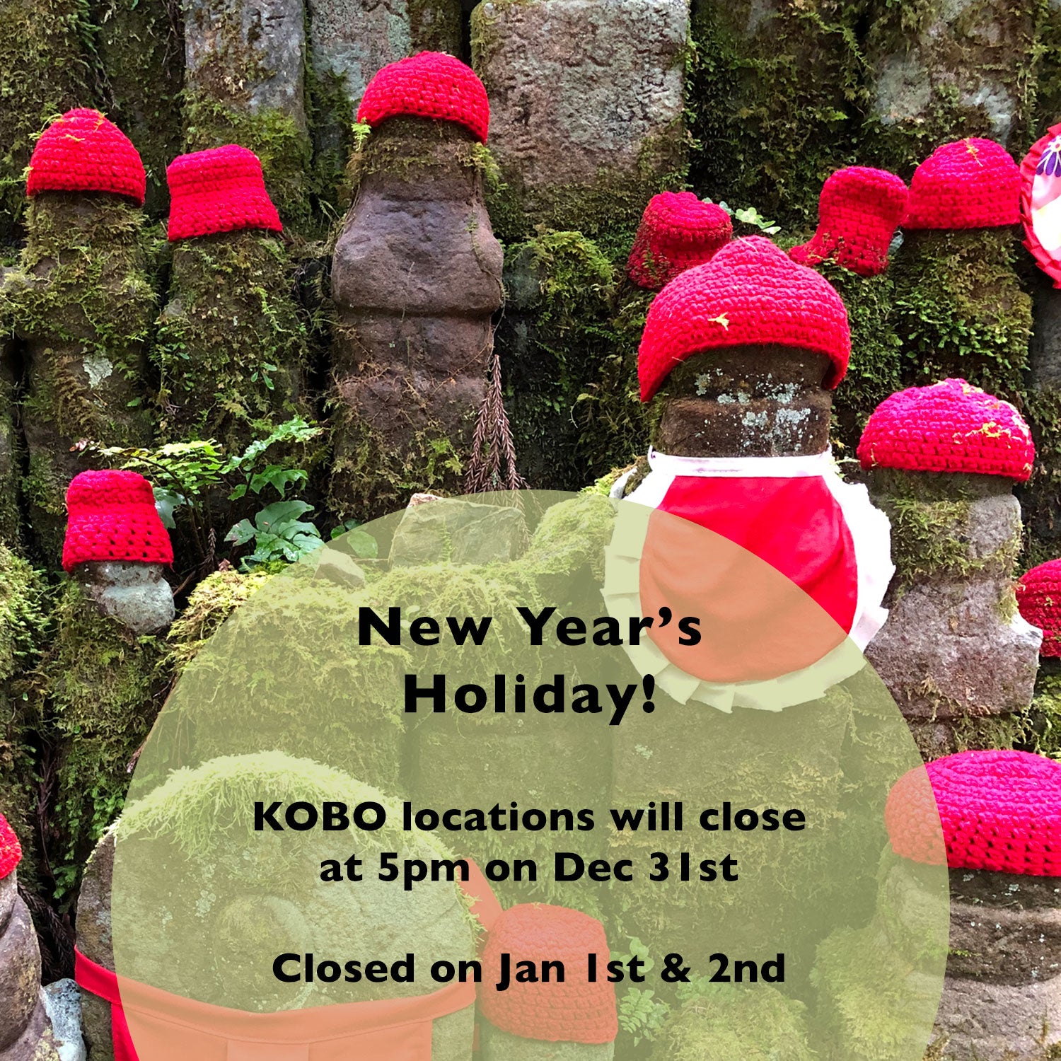KOBO New Year's Holiday Hours