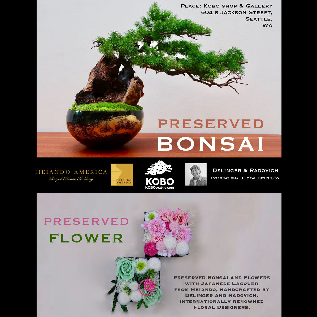 Preserved Bonsai and Floral Designs by Delinger & Radovich + Heiando America