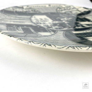 Japantown Souvenir Plate by Laura Brodax