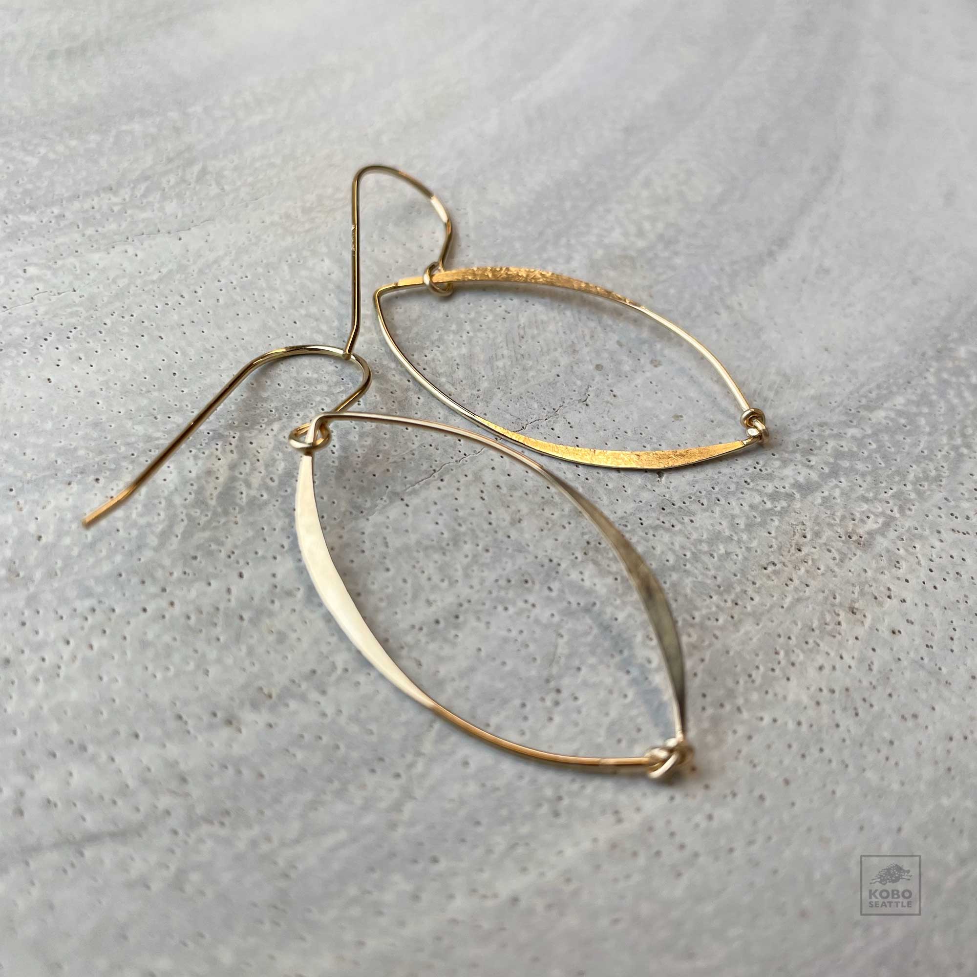 Leaf Earrings - Gold Fill