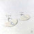 Fan-Shaped Ceramic Earrings by Michelle Murphy