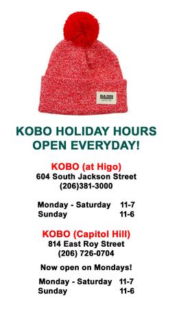 KOBO HOLIDAY HOURS 2014