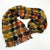 Handwoven Silk Crinkled Scarf - Double Dot Autumn