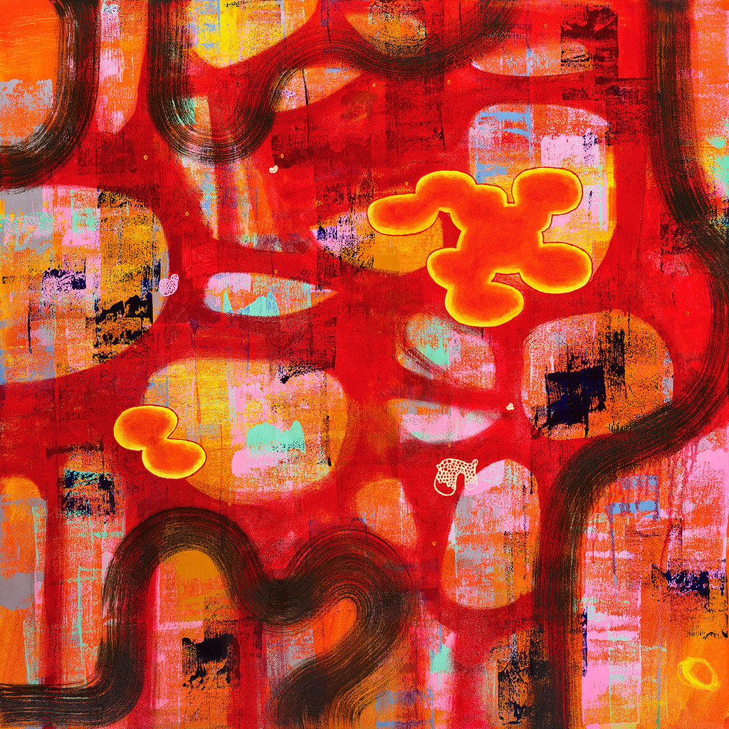 Pulse 8" x 8" by Junko Yamamoto