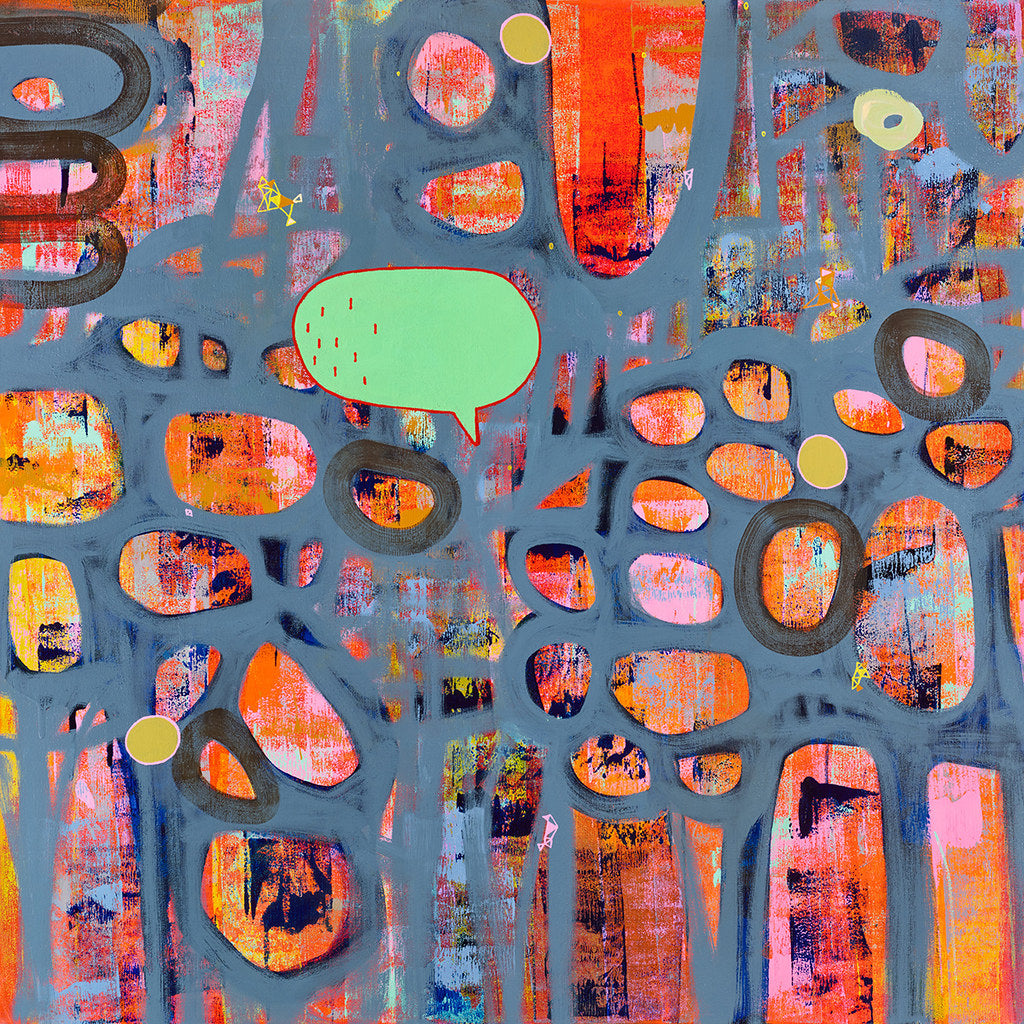 Emerging tone 8" x 8" by Junko Yamamoto