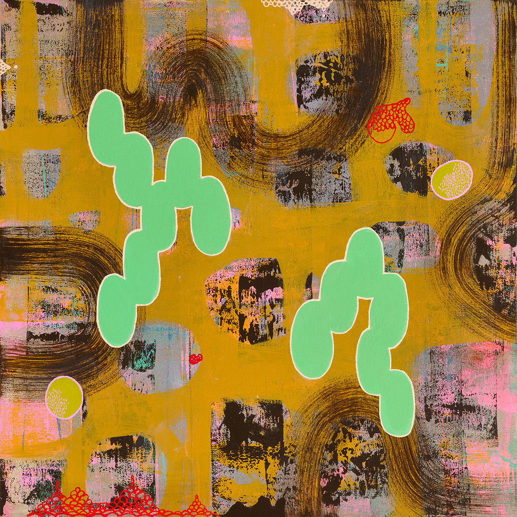 Wavy space 6" x 6" by Junko Yamamoto