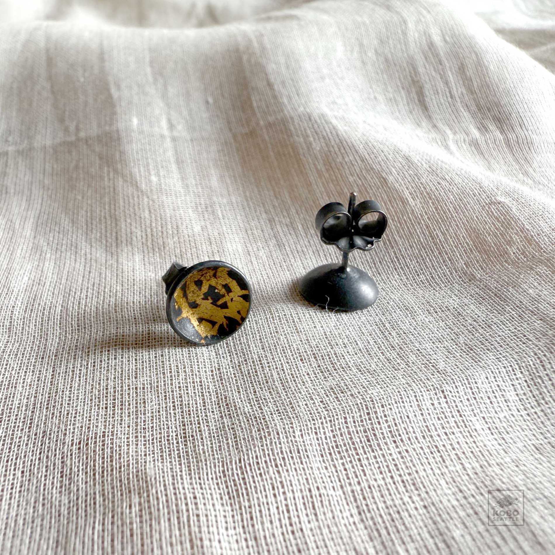 Round Confetti Stud Earrings