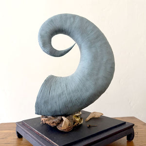 Blue Paper Sculpture in Case 10 - Jesi Asagi