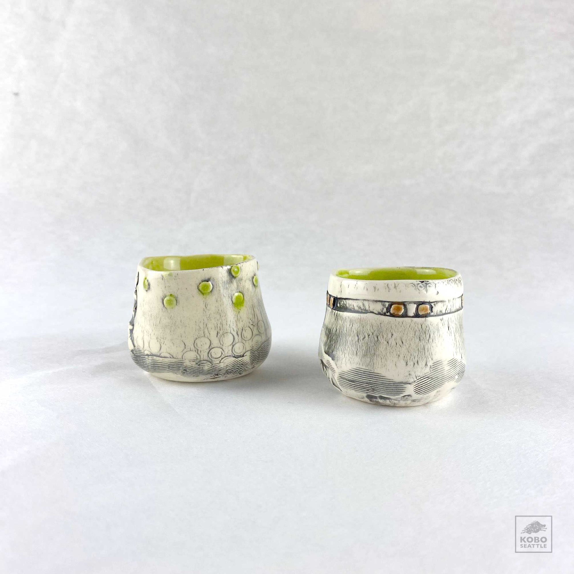 Two Small Cups (Green) from Barb Campbell
