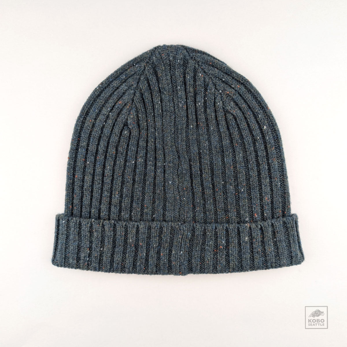 Chunky Ribbed Beanie - Blue-Gray