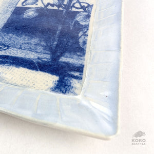 Square Stalk in the Water Plate by Laura Brodax
