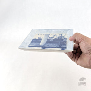 Square Stalk in the Water Plate by Laura Brodax