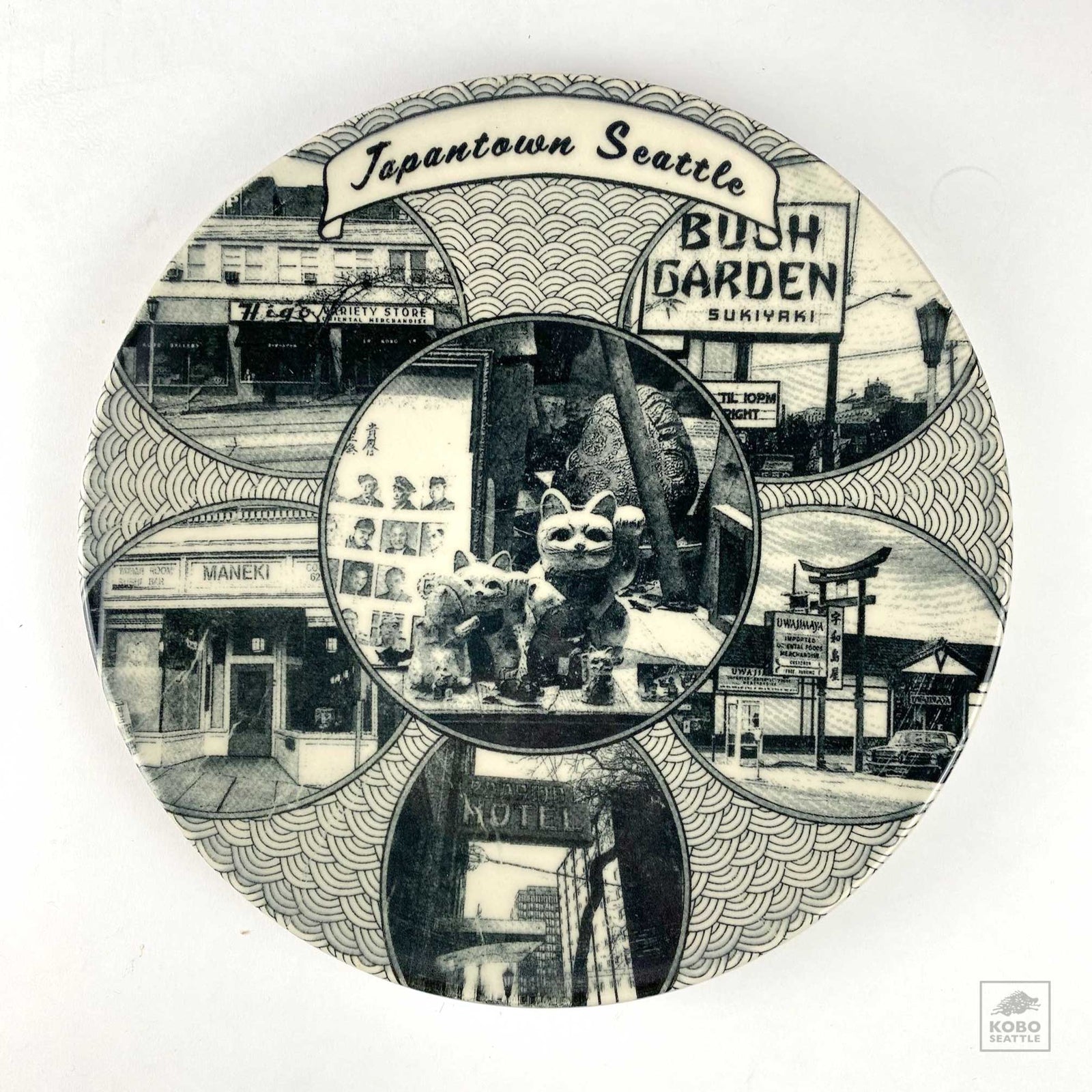 Japantown Souvenir Plate by Laura Brodax