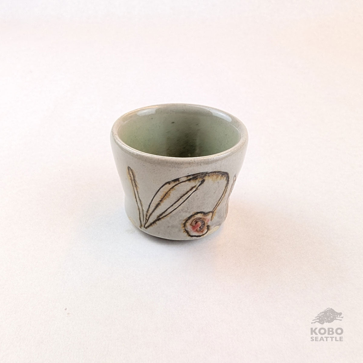 Barb Campbell - Sake Cup (Light Gray)