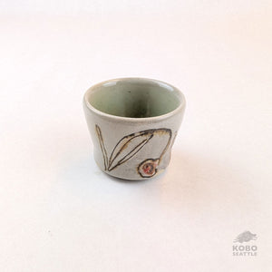 Barb Campbell - Sake Cup (Light Gray)