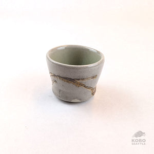 Barb Campbell - Sake Cup (Light Gray)