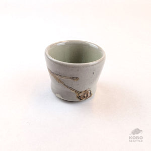 Barb Campbell - Sake Cup (Light Gray)