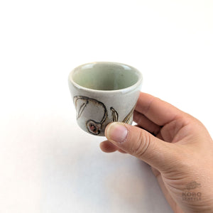 Barb Campbell - Sake Cup (Light Gray)