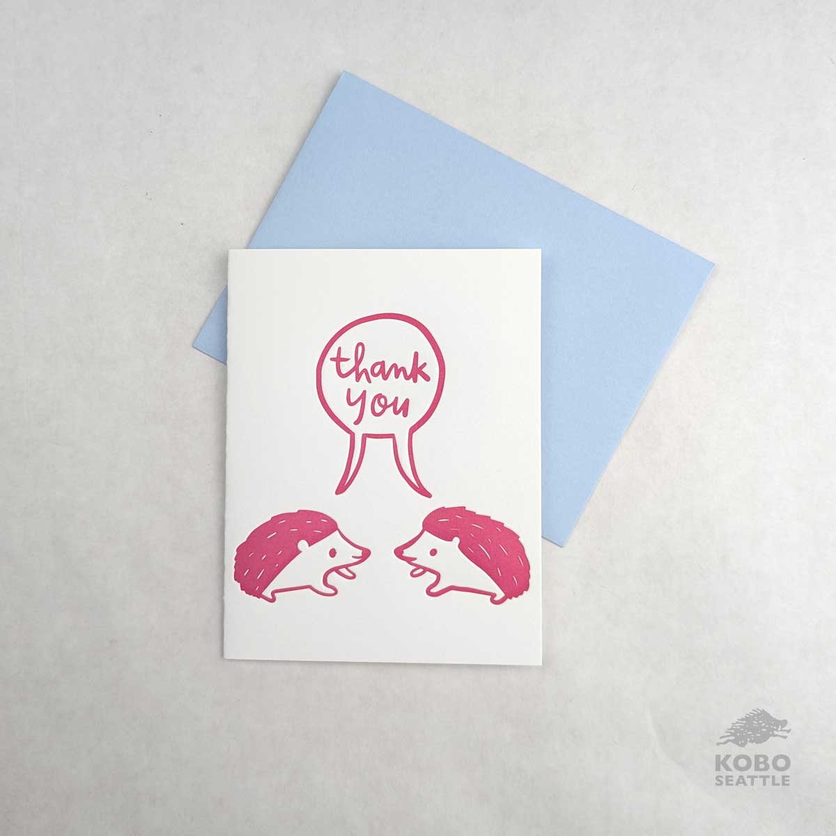 Card - Hedgehogs - Thank You