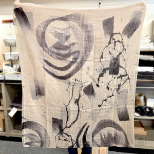 Cashmere Sarong/Scarf - Strokes Print