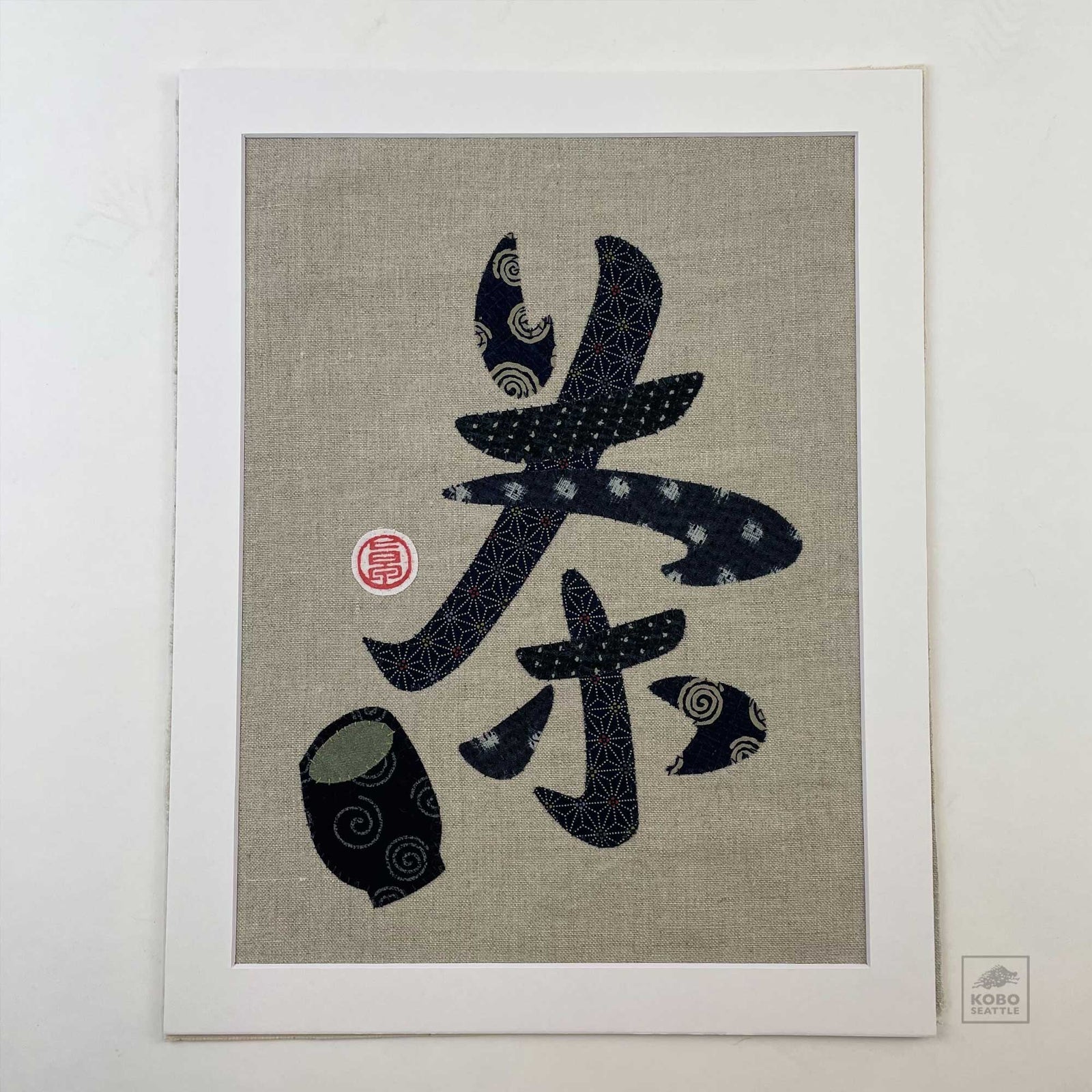 Fabric Art - Tea & Cup by Someya Studio