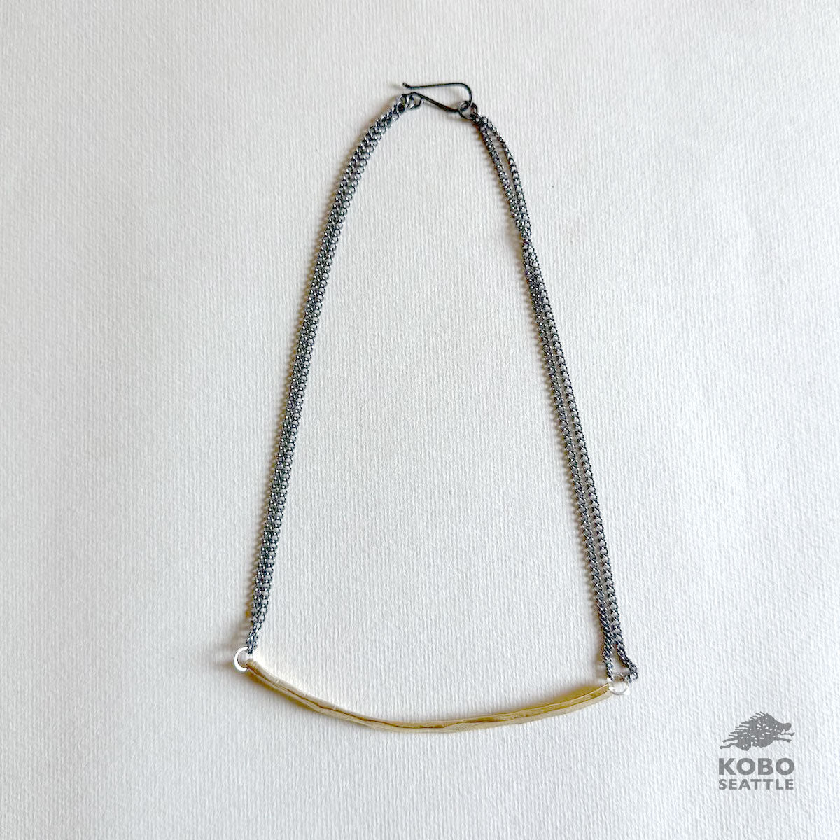 Bronze Bar Necklace by Ann Chikahisa