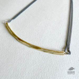 Bronze Bar Necklace by Ann Chikahisa
