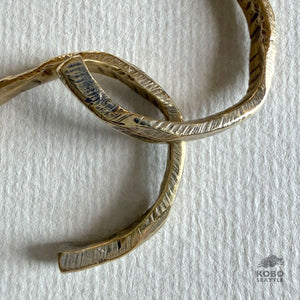 Hoop Earrings in Bronze by Ann Chikahisa