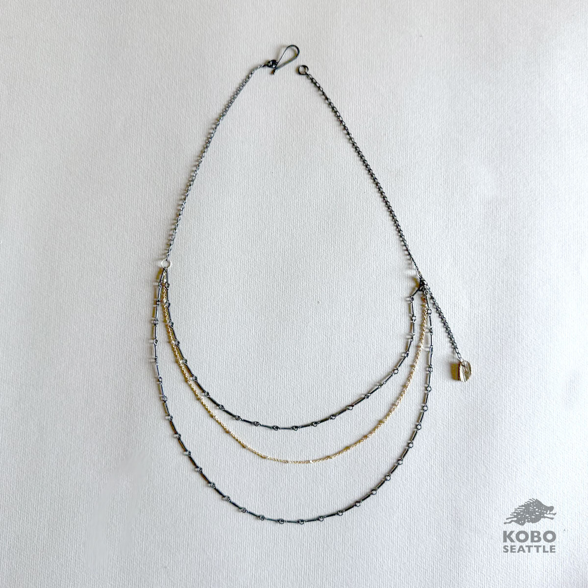 Mixed Metal Layered Necklace by Ann Chikahisa