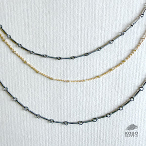 Mixed Metal Layered Necklace by Ann Chikahisa