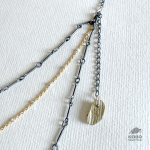 Mixed Metal Layered Necklace by Ann Chikahisa