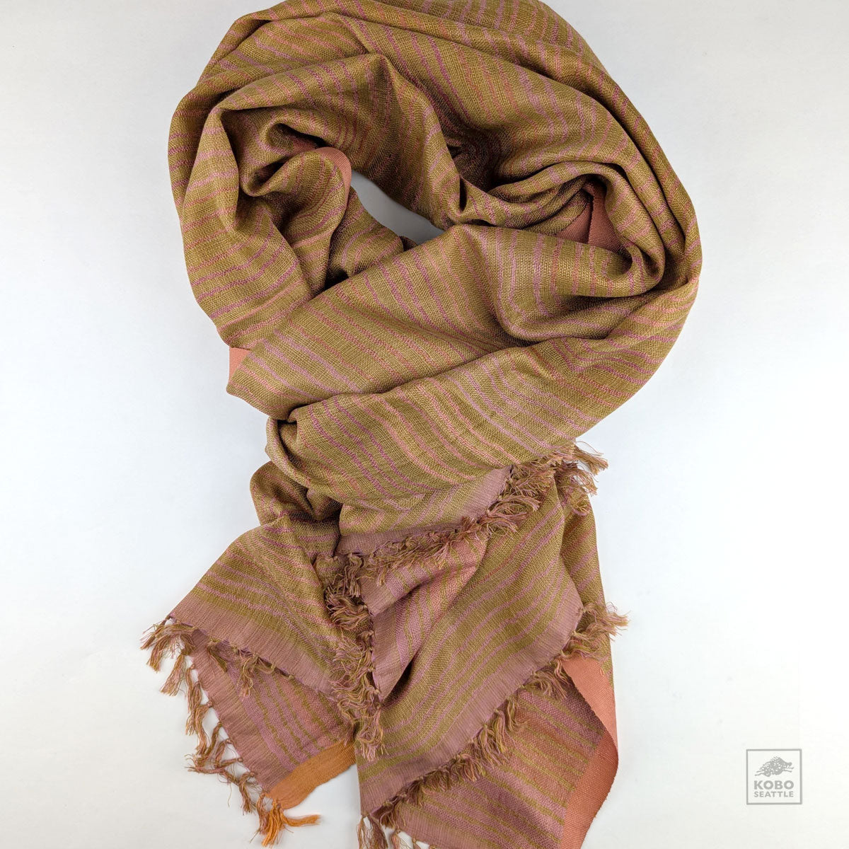 Mulberry Silk Stole - Coral