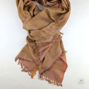 Mulberry Silk Stole - Coral