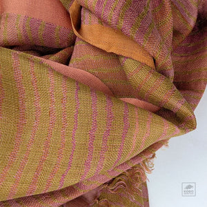 Mulberry Silk Stole - Coral