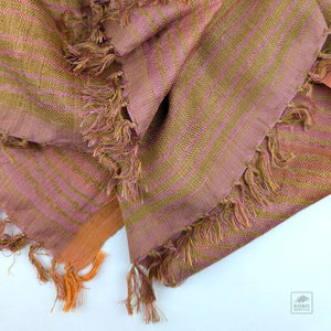 Mulberry Silk Stole - Coral