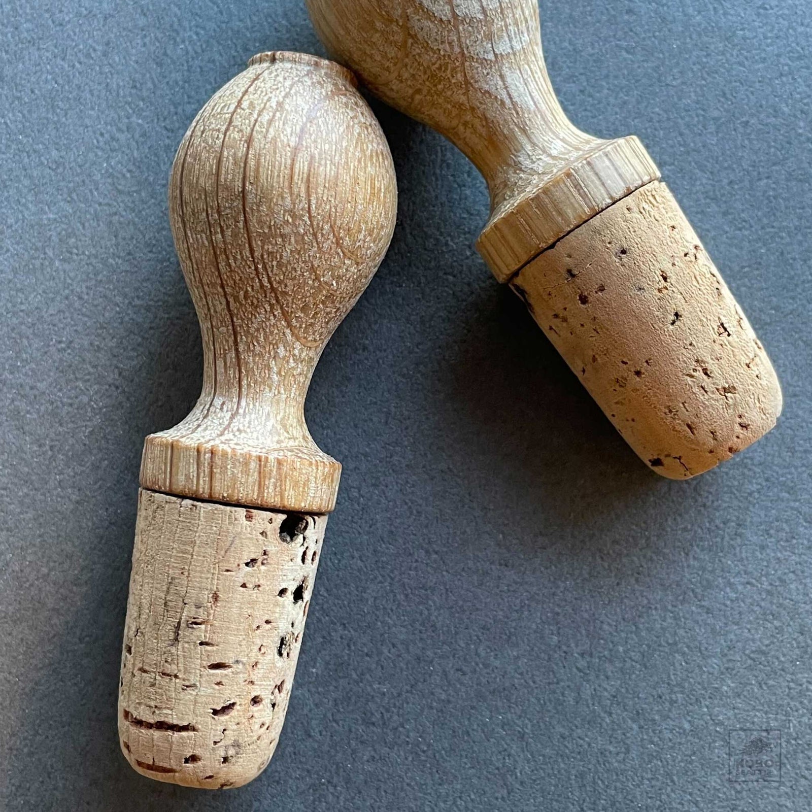 Oak Bottle Stopper - Set of 2