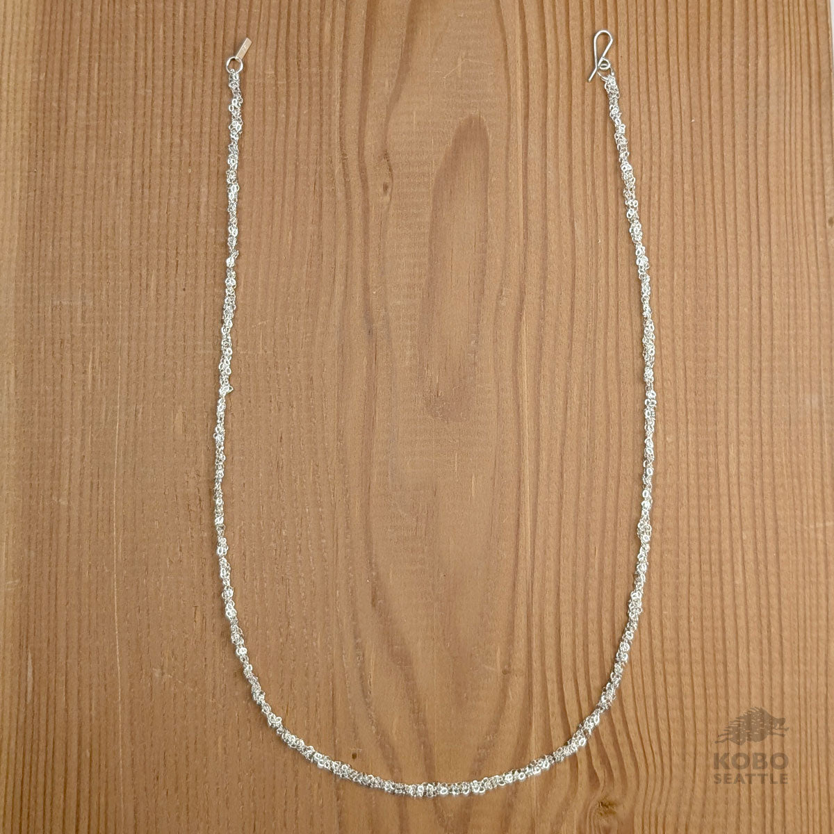 Crocheted Necklace - Sterling Silver from Iris Guy Sofer