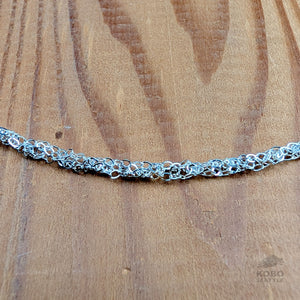 Crocheted Necklace - Sterling Silver from Iris Guy Sofer