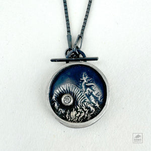 Mugen Framed Necklace w/cz oxss 2426 Yuko Tanaka