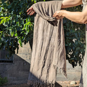 Adan Kaya Shawl - Grayish-Brown