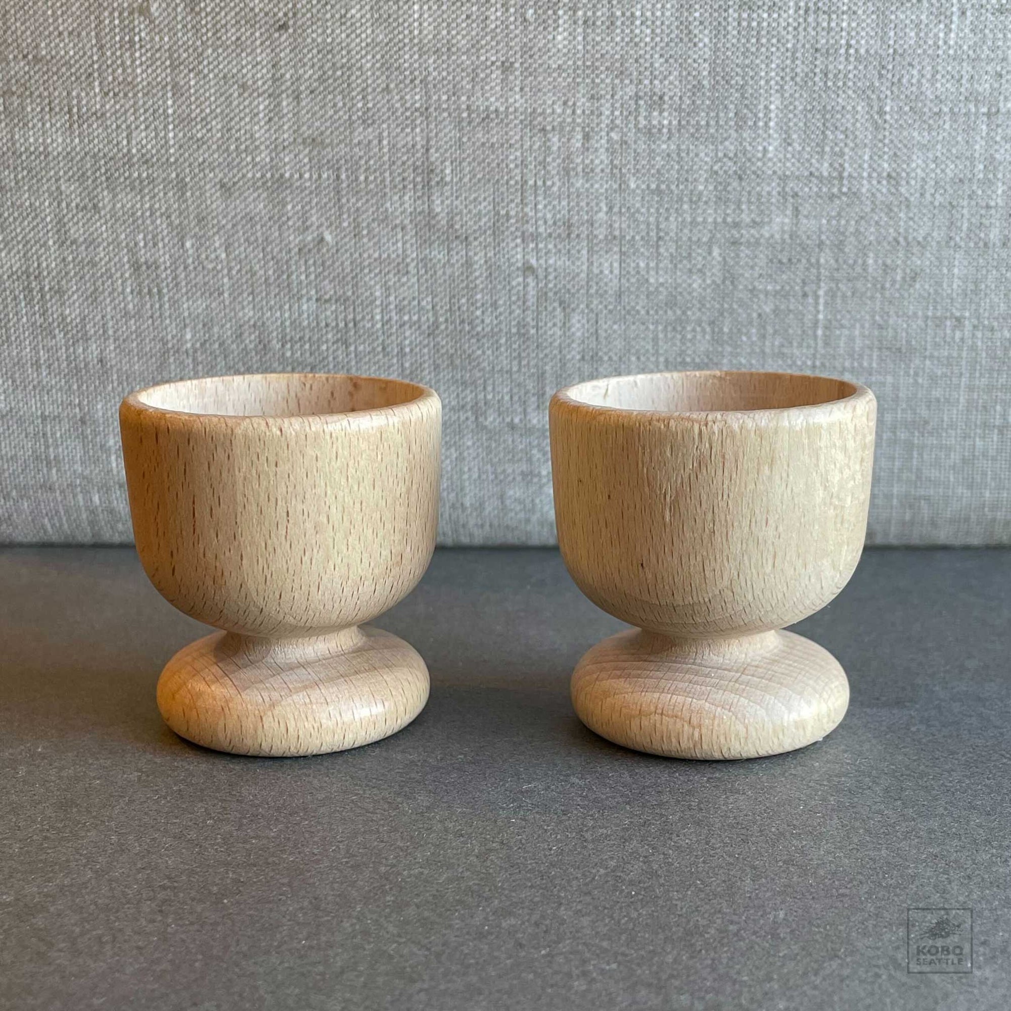 Wooden Egg Cup - Set of 2