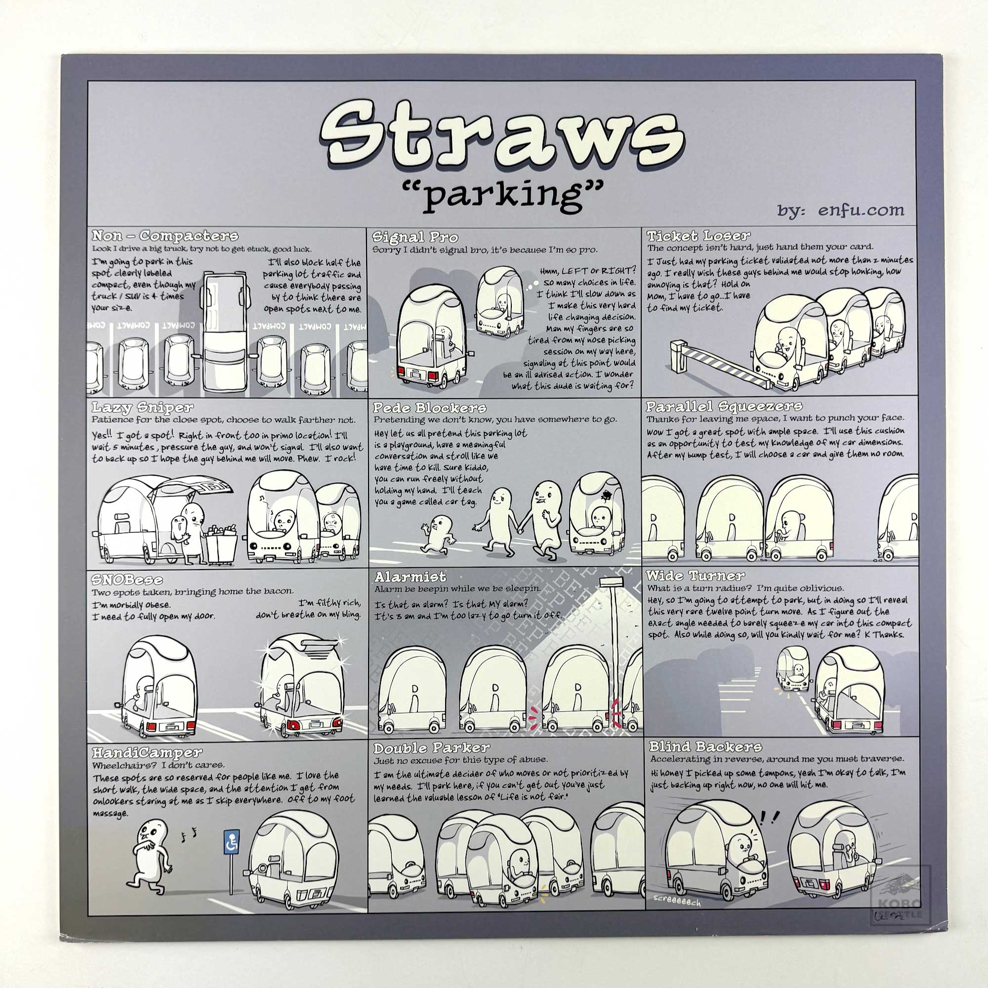 Enfu Print "Straws Parking"