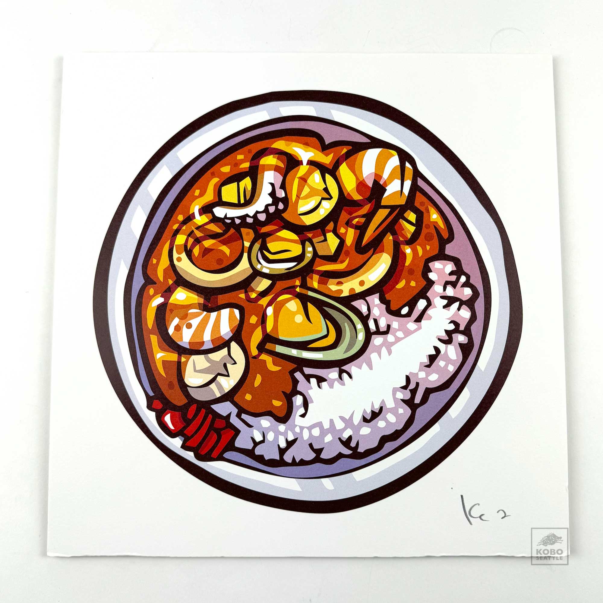 Enfu Print "Seafood Curry"
