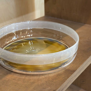 Hazy Brown Glass Bowl by Sayuri Fukuda