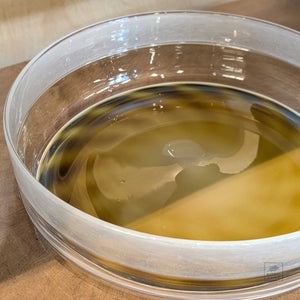 Hazy Brown Glass Bowl by Sayuri Fukuda