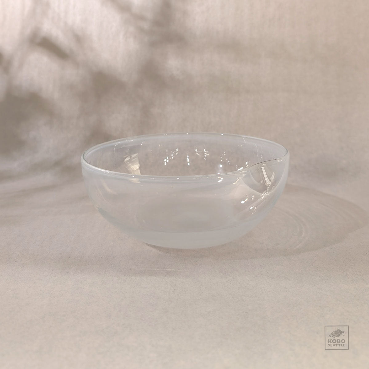 Handblown Glass Rice Shape Bowl 07 by Sayuri Fukuda