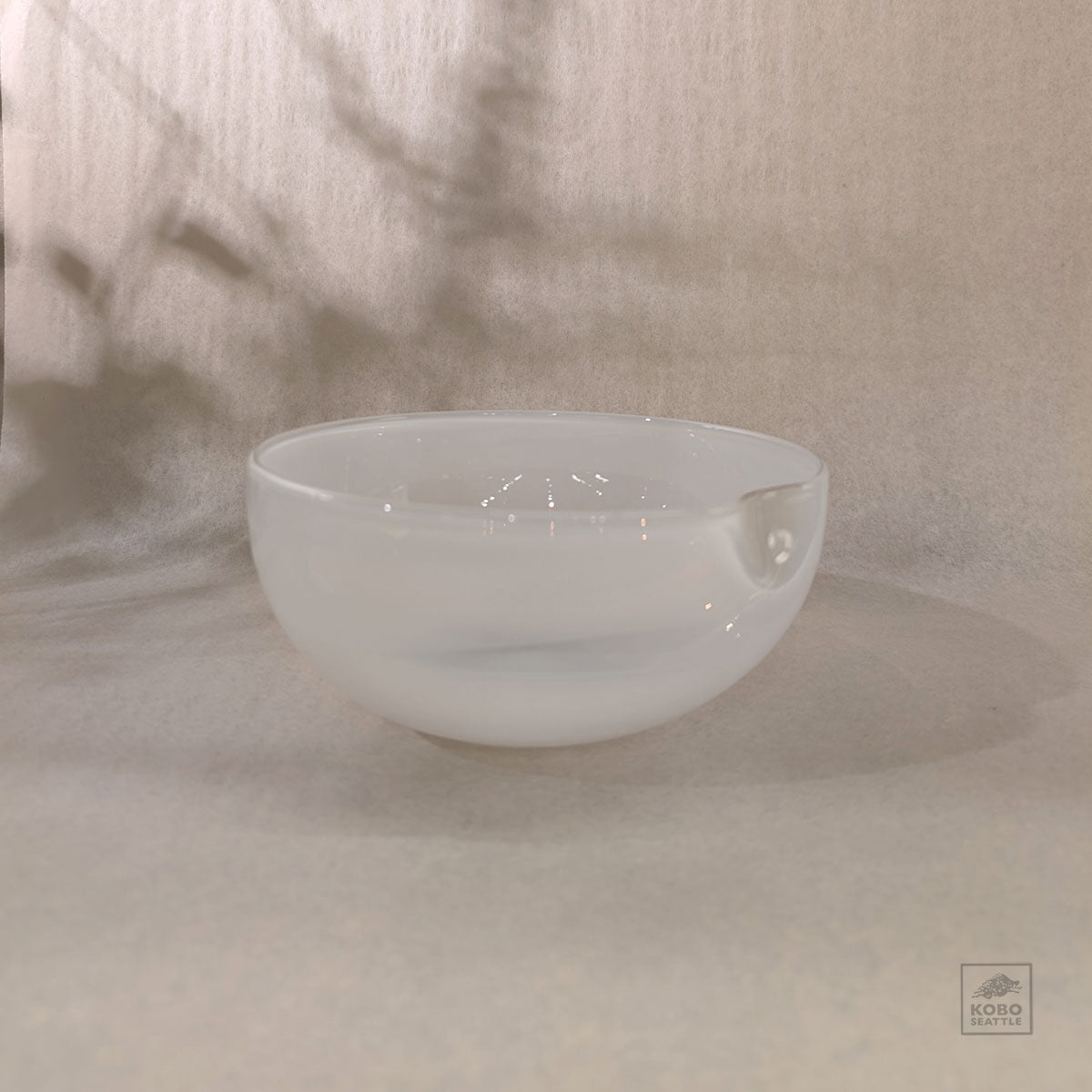 Handblown Glass Rice Shape Bowl 08 by Sayuri Fukuda