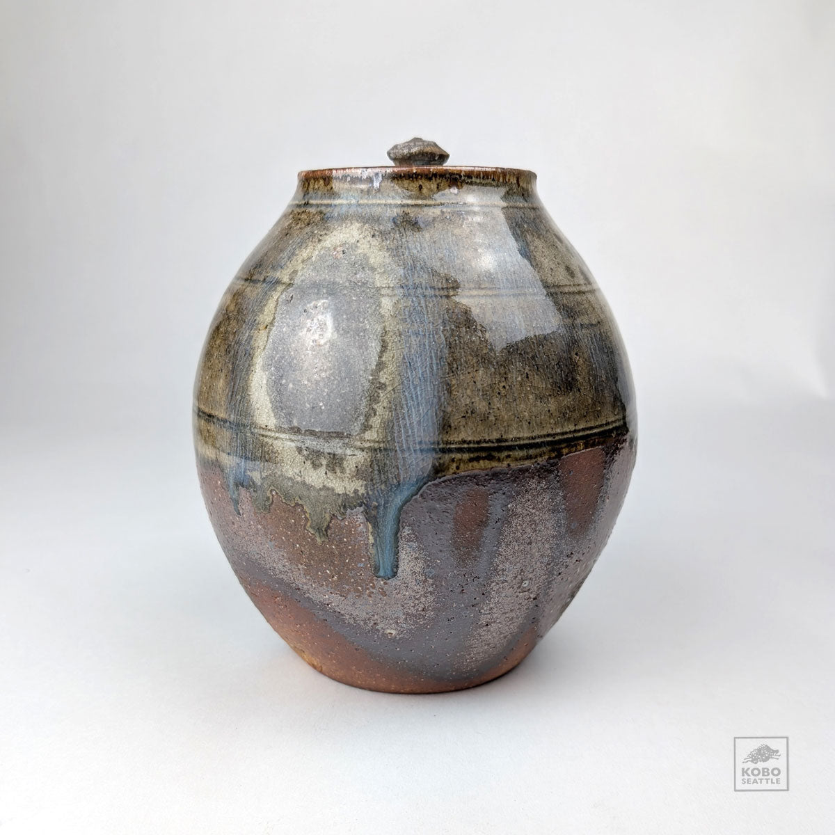 Wood-fired Jar with Lid 06 by Anthony Gaudino