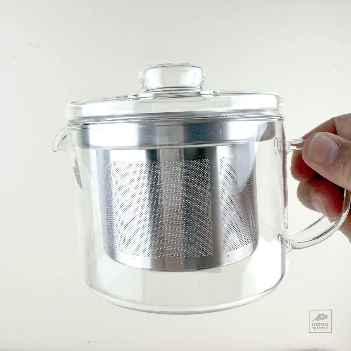Glass Pot with Strainer