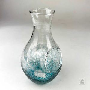 Glass Sake Set of 3 - blue